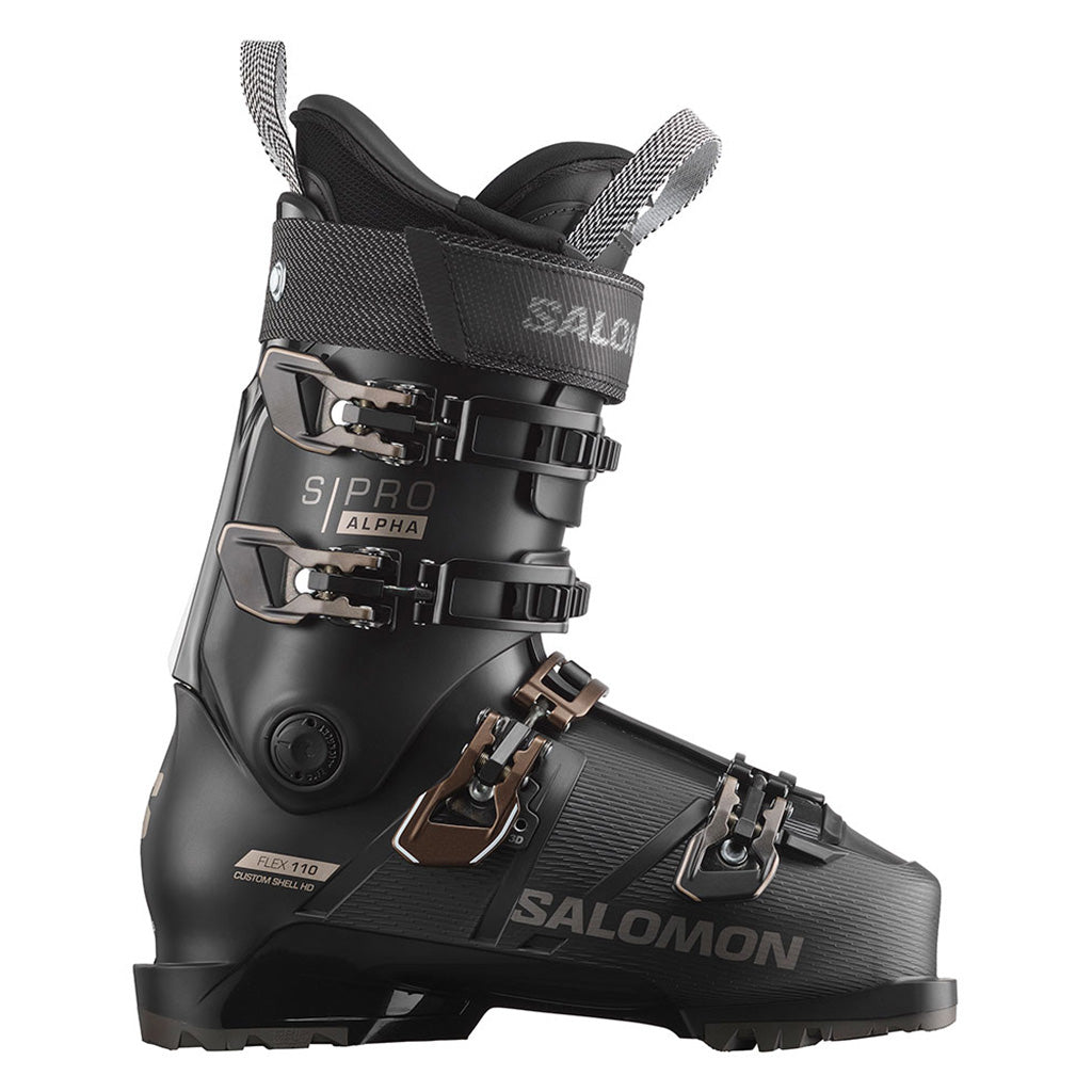 S/Pro Alpha 110 Skistøvler i farven sort/Titanium Metal