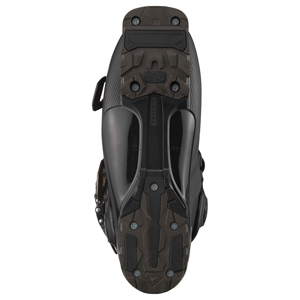 S/Pro Alpha 110 Skistøvler i farven sort/Titanium Metal set bagfra