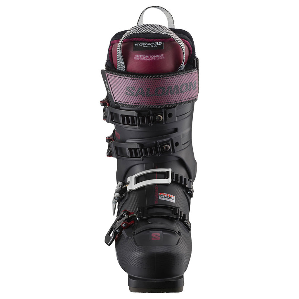 S/Pro Alpha 110 Skistøvler i farven El sort/Cordov/Silver set forfra