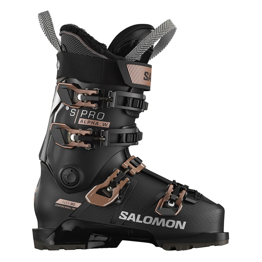 S/Pro Alpha 90 Skistøvler i farven sort/Rose/Silver