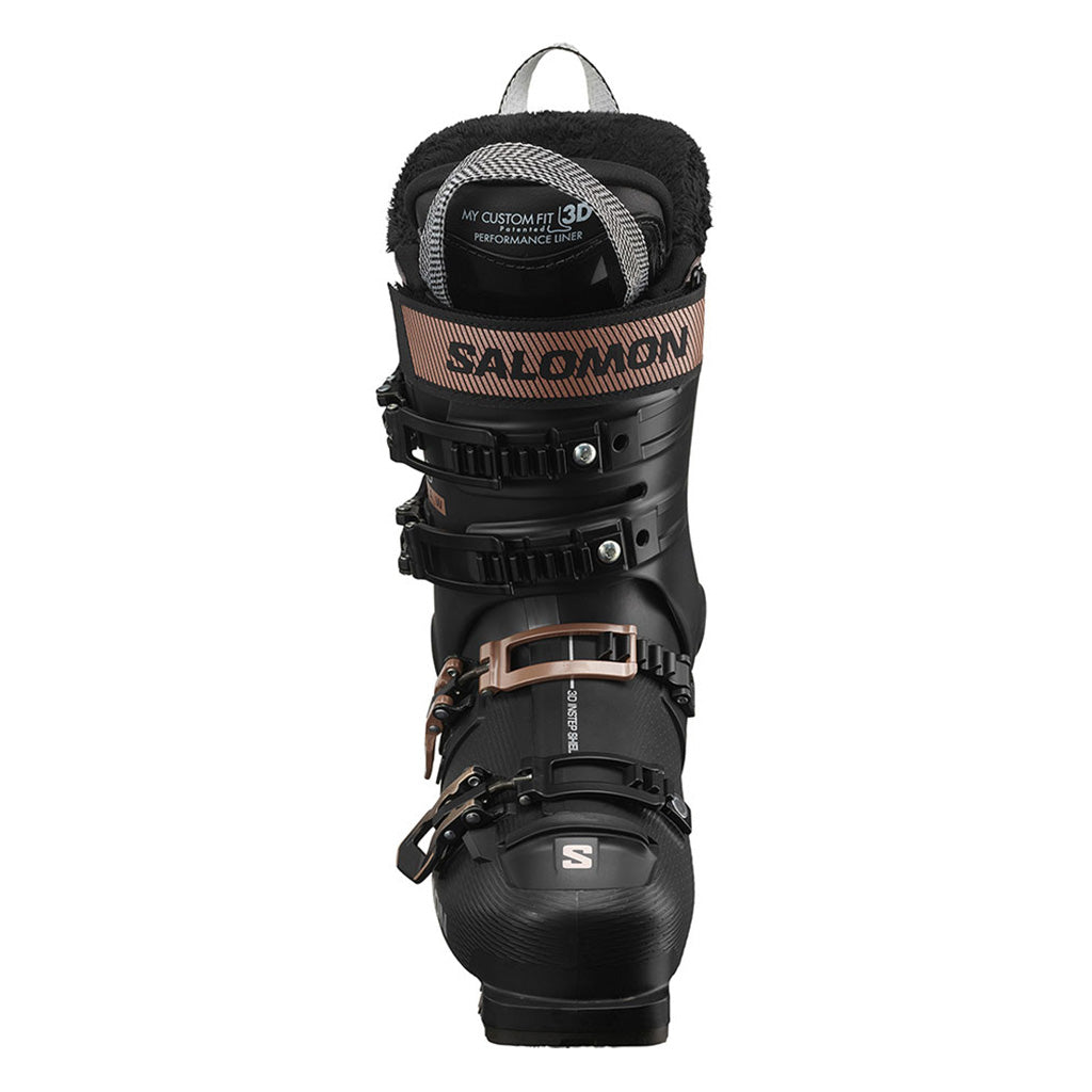 S/Pro Alpha 90 Skistøvler i farven sort/Rose/Silver set forfra