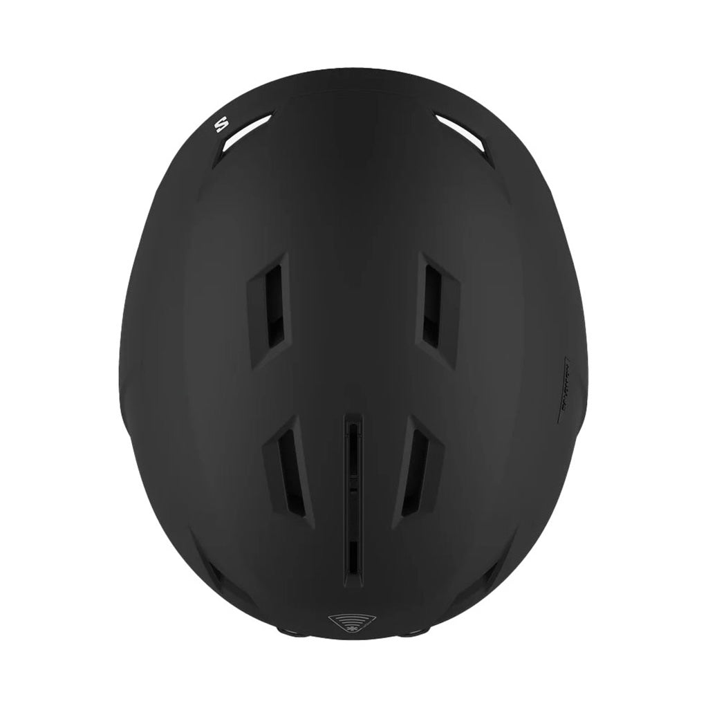 En Skihjelm, Pioneer LT i farven sort set oppe fra