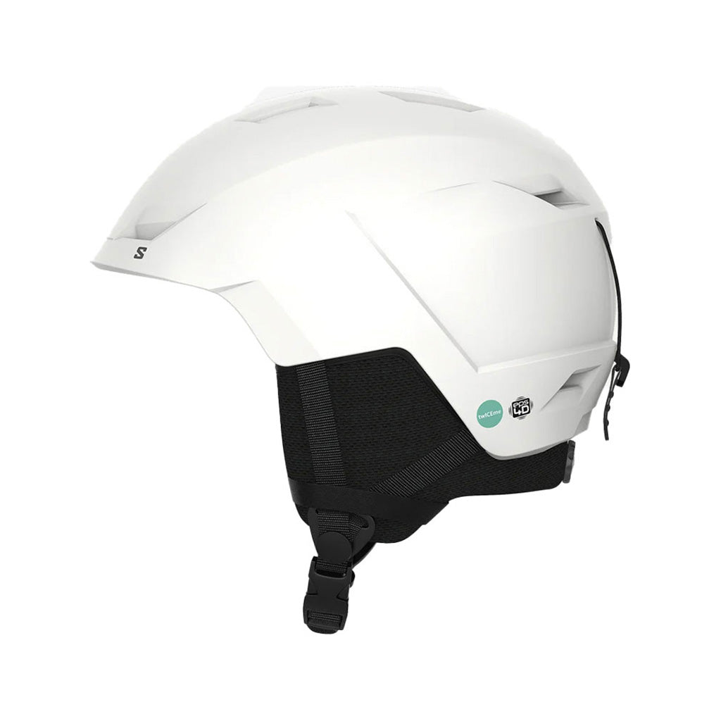 En Skihjelm, Pioneer LT i farven hvid set fra siden
