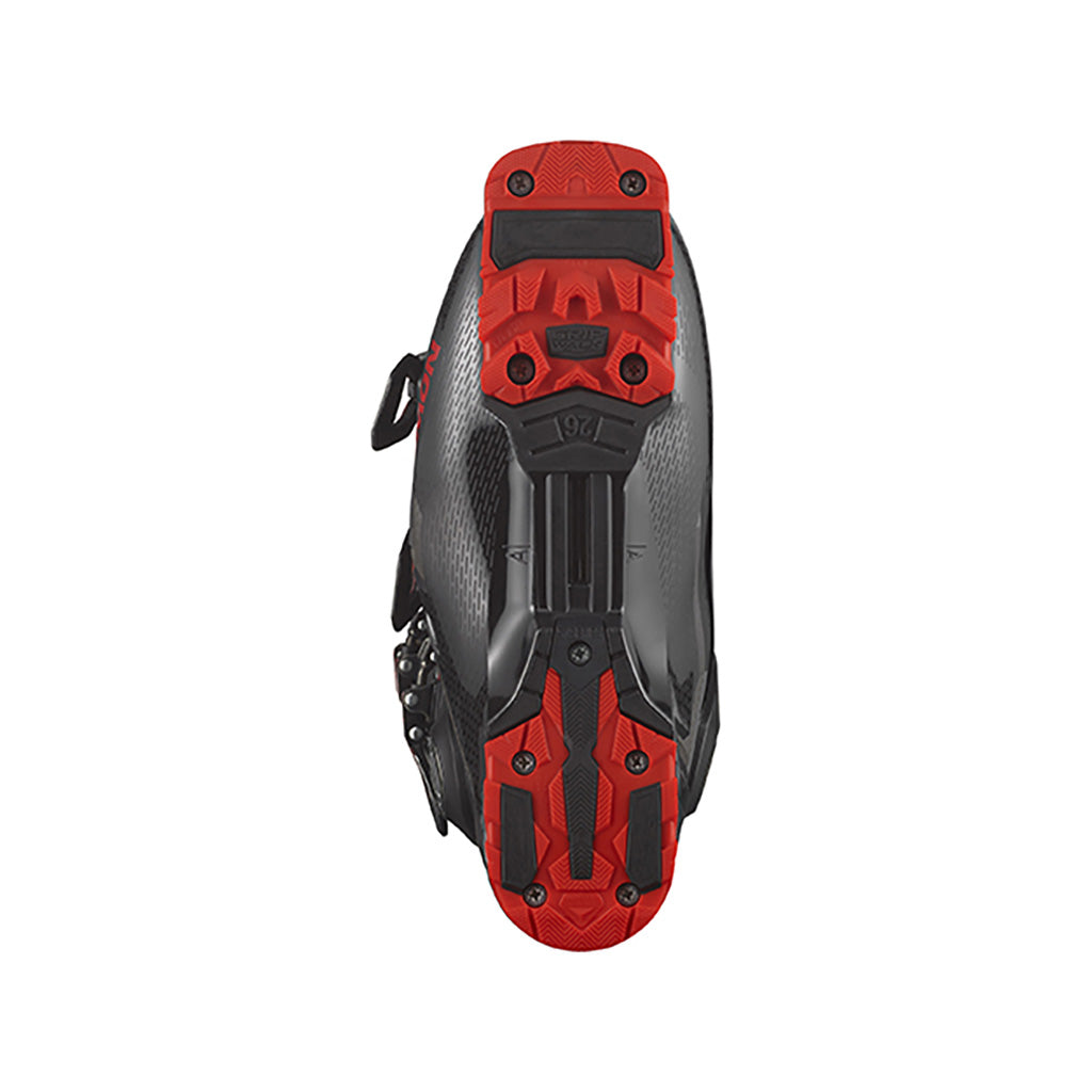 S/Pro HV 100 GW Skistøvler i farven sort/rød/Beluga set nedenfra