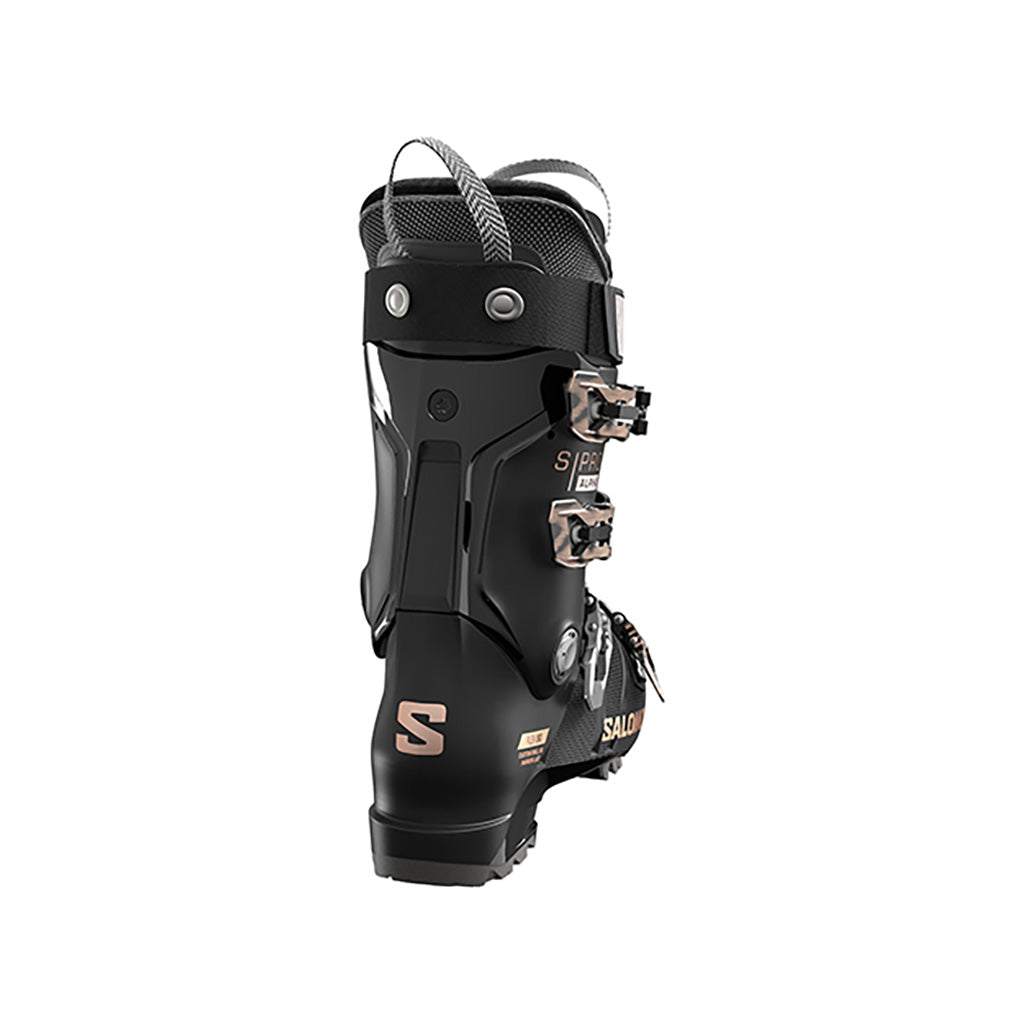 S/Pro Alpha 90 GW Skistøvler i farven sort//Bl set bagfra