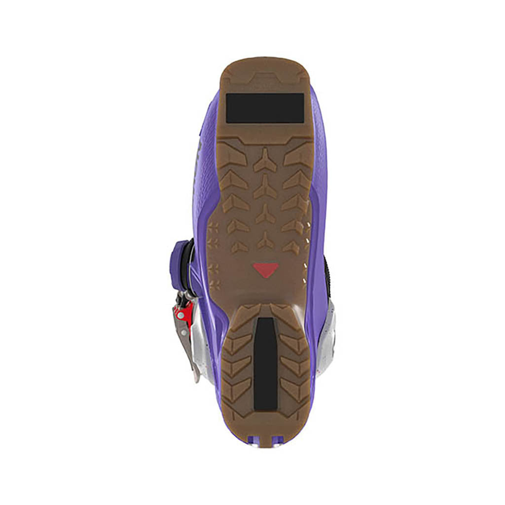 Shift Alpha BOA 130 Skistøvler i farven Ultra Violet/sort set fra bunden