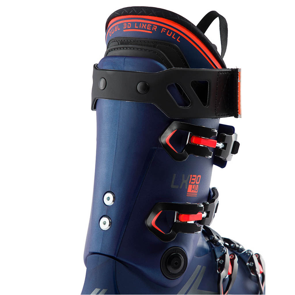 Lx 130 HV GW Skistøvler i farven Legend blå set fra en skrå vinkel