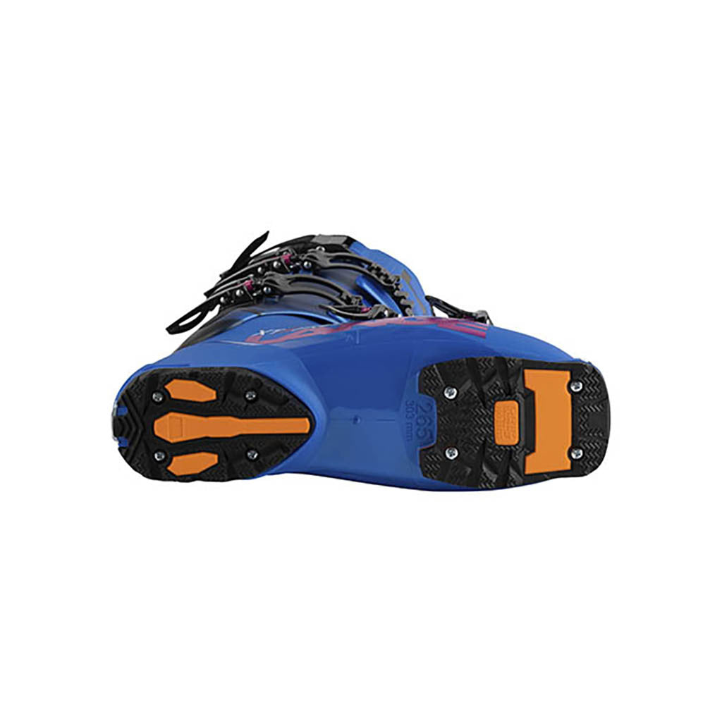 Xt3 Free 130 MV GW Skistøvler i farven Vibrant blå set nedefra