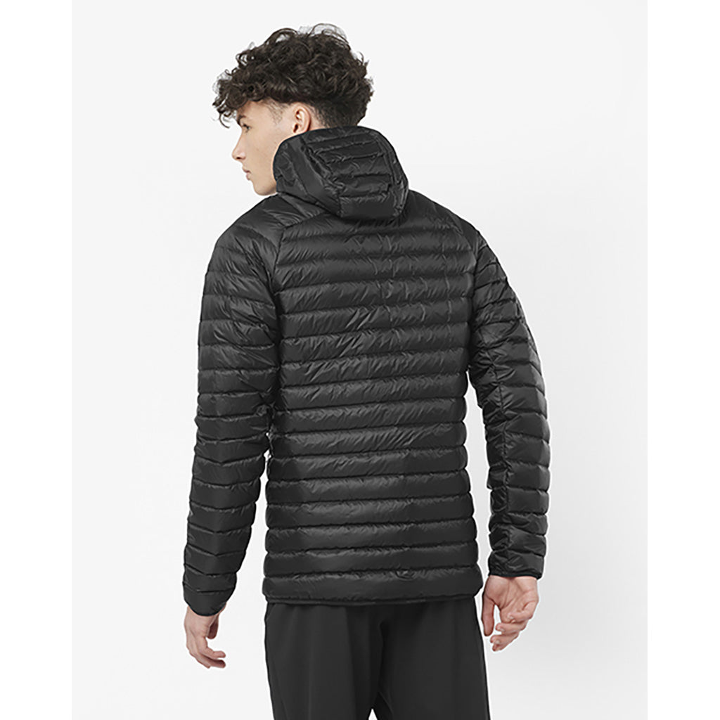 En Jakke, Elixir Micro Down Hood i farven Deep sort set bagfra