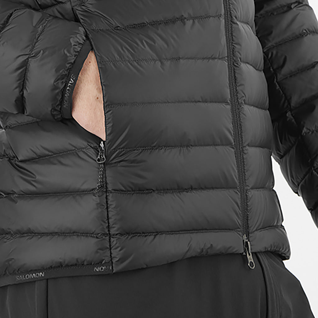 En Jakke, Elixir Micro Down Hood i farven Deep sort detalje