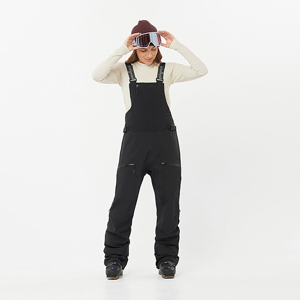 Absolute Bib Skibukser i farven Deep sort set forfra