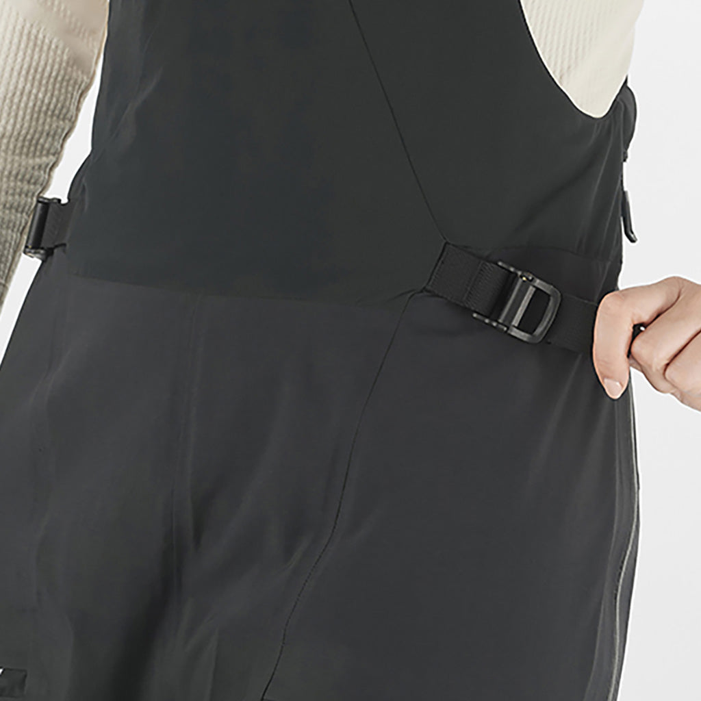 Absolute Bib Skibukser i farven Deep sort detalje