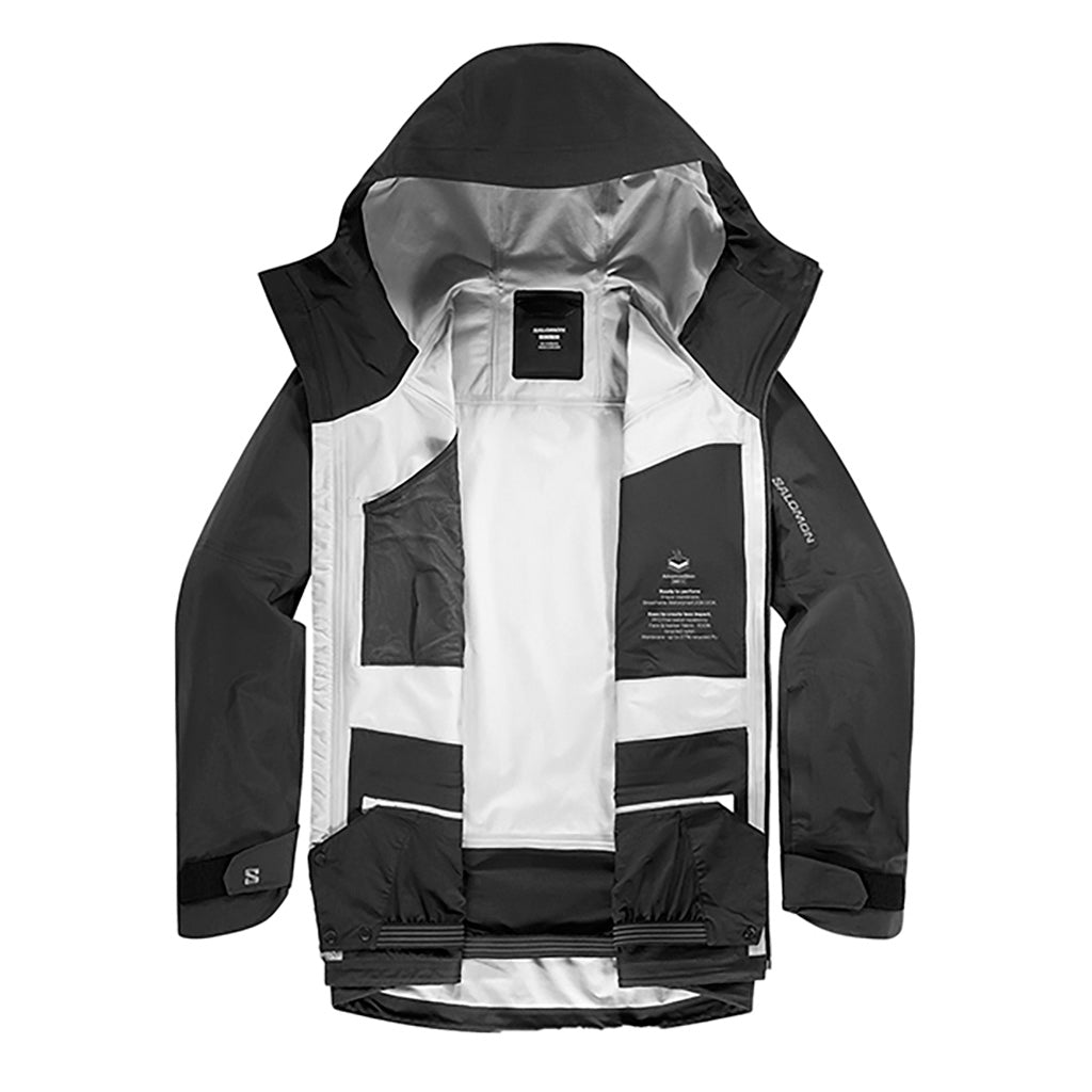 En Skijakke, Absolute 3L i farven Deep sort set indvendig