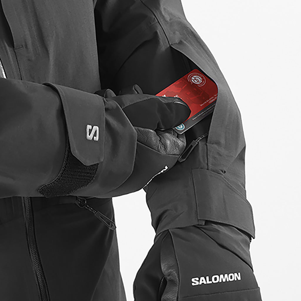 En Skijakke, Absolute 3L i farven Deep sort nærbillede