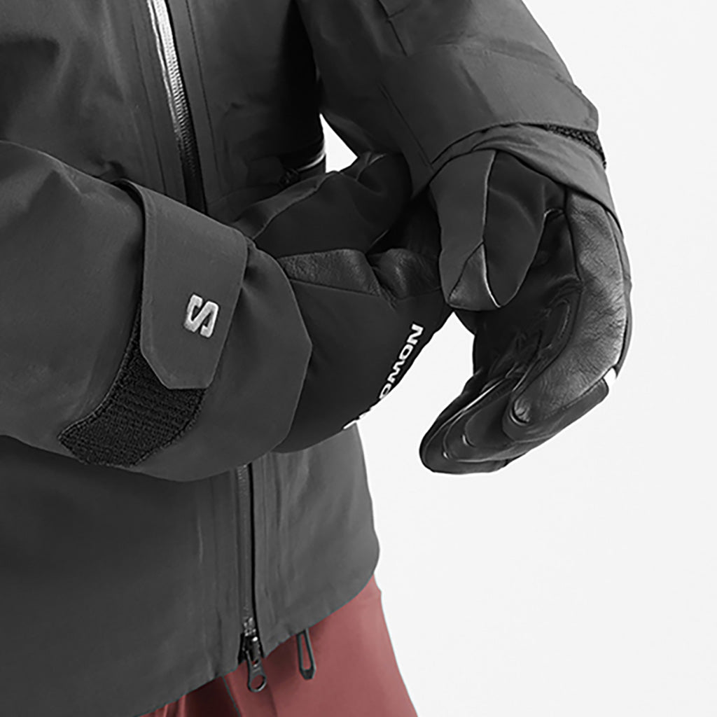 En Skijakke, Absolute 3L i farven Deep sort nærbillede