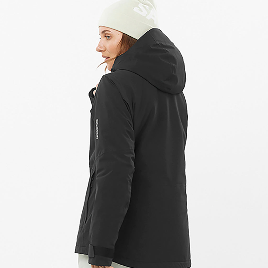 En Skijakke, Highland i farven Deep sort set bagfra