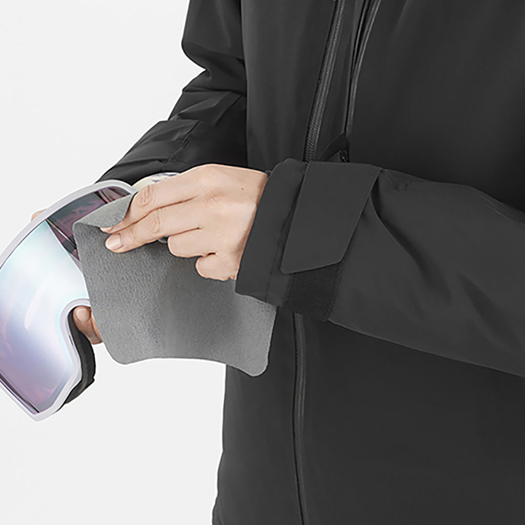 En Skijakke, Highland i farven Deep sort nærbillede