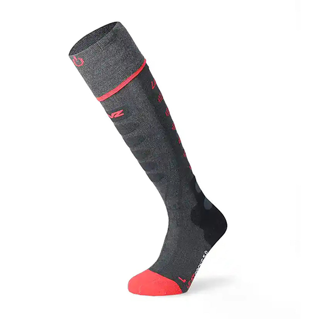 Heat 5.1 Toe Cap Varme Skisokker i farven Antracite/rød