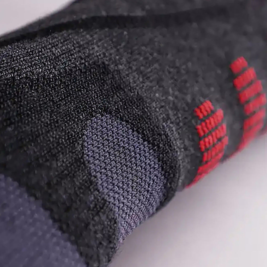 Heat 5.1 Toe Cap Varme Skisokker i farven Antracite/rød nærbillede