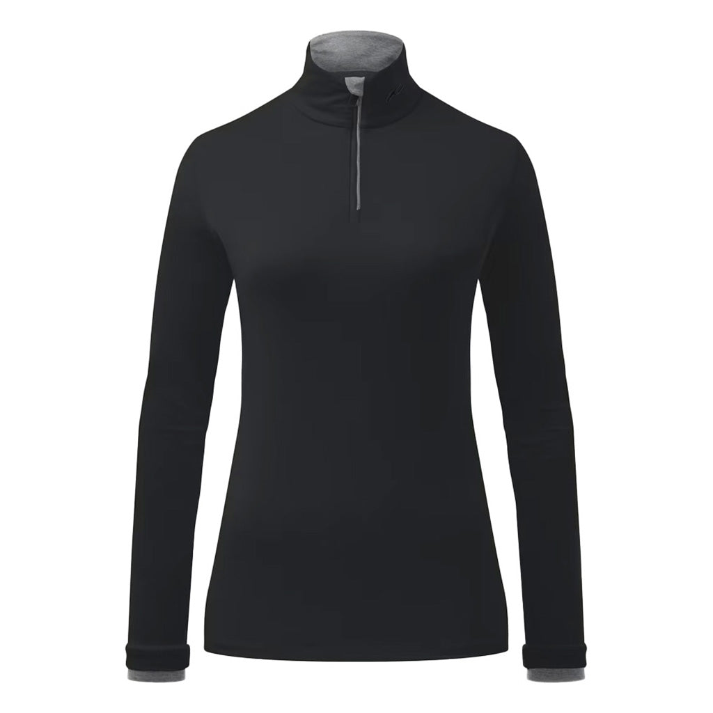 Feel Half-Zip Midlayer i farven sort-Dark Dusk
