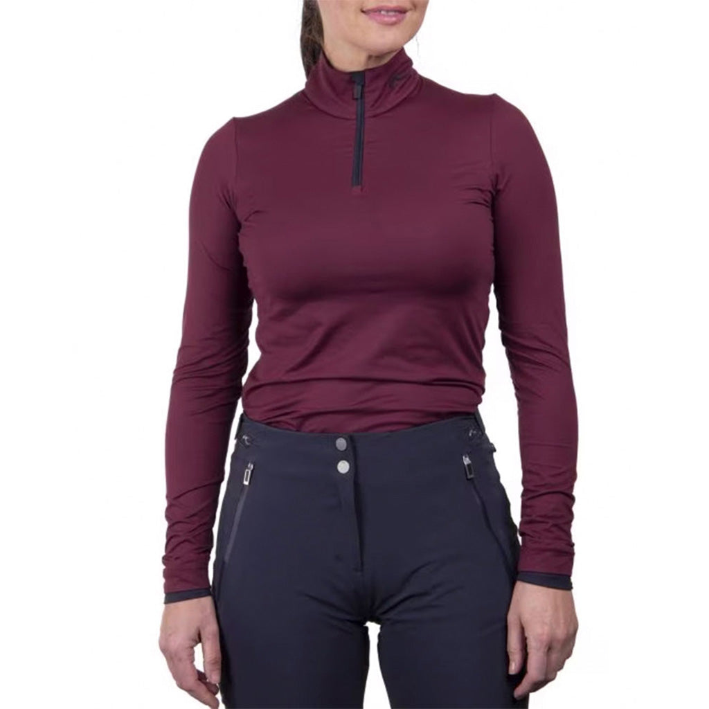 Feel Half-Zip Midlayer i farven Crimson