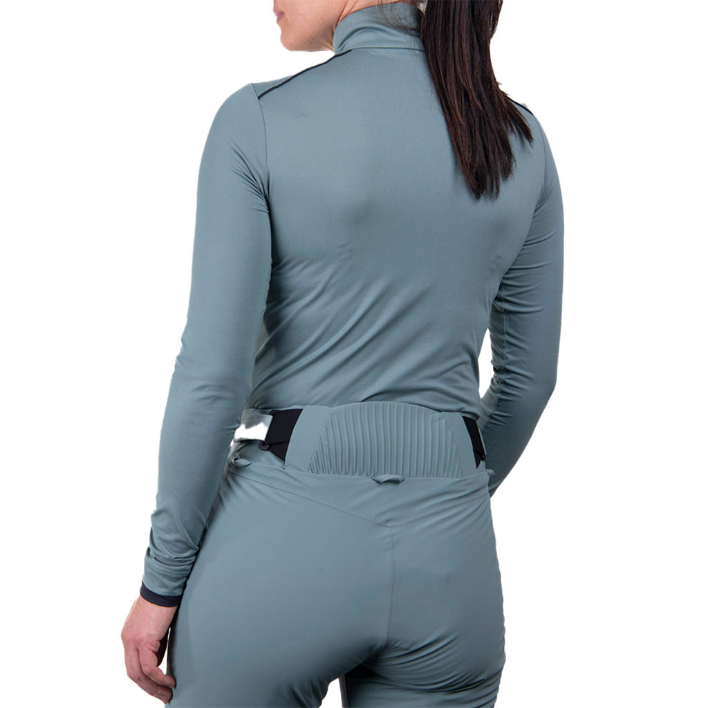 Feel Half-Zip Midlayer i farven Patina set bagfra