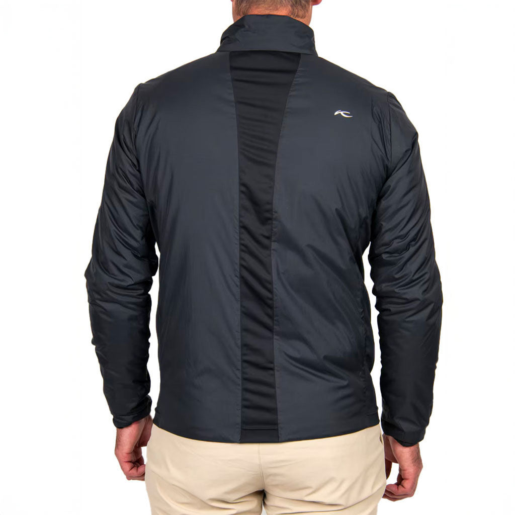 En Jakke, Radiation i farven sort-sort Melange set bagfra