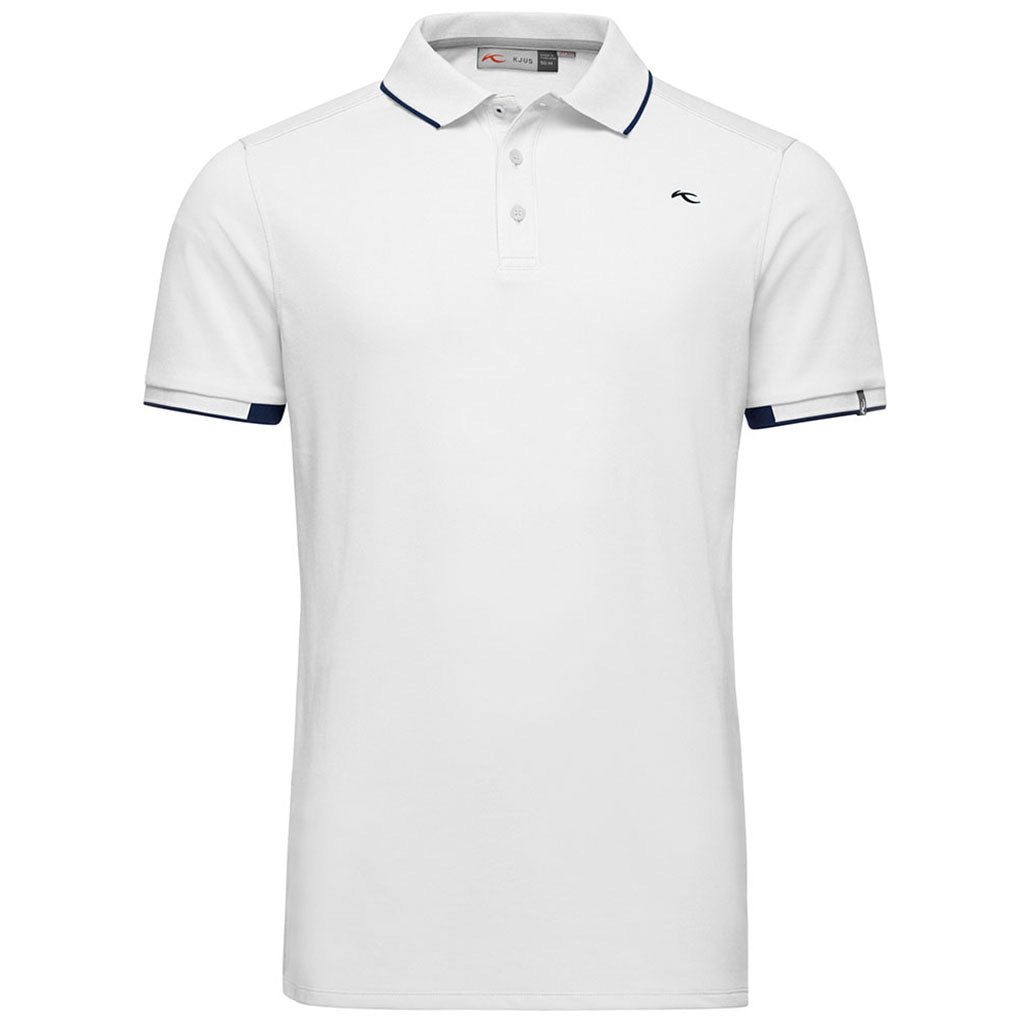 En T-Shirt, STAN POLO S/S FRONT LOGO i farven hvid