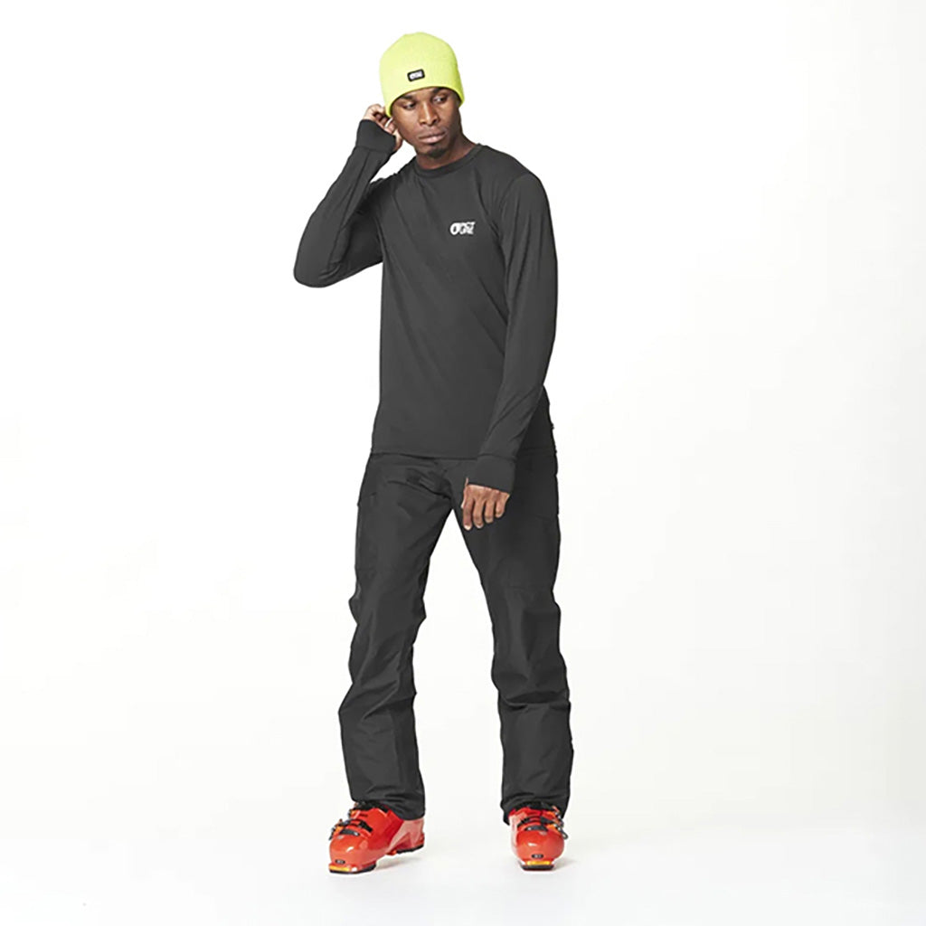 Plan Skibukser i farven sort set forfra