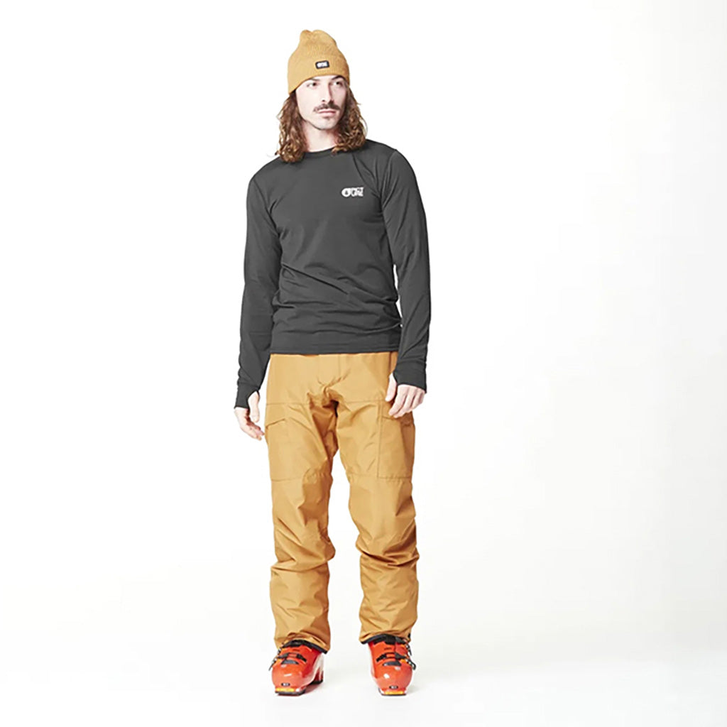 Plan Skibukser i farven brun Sugar set forfra