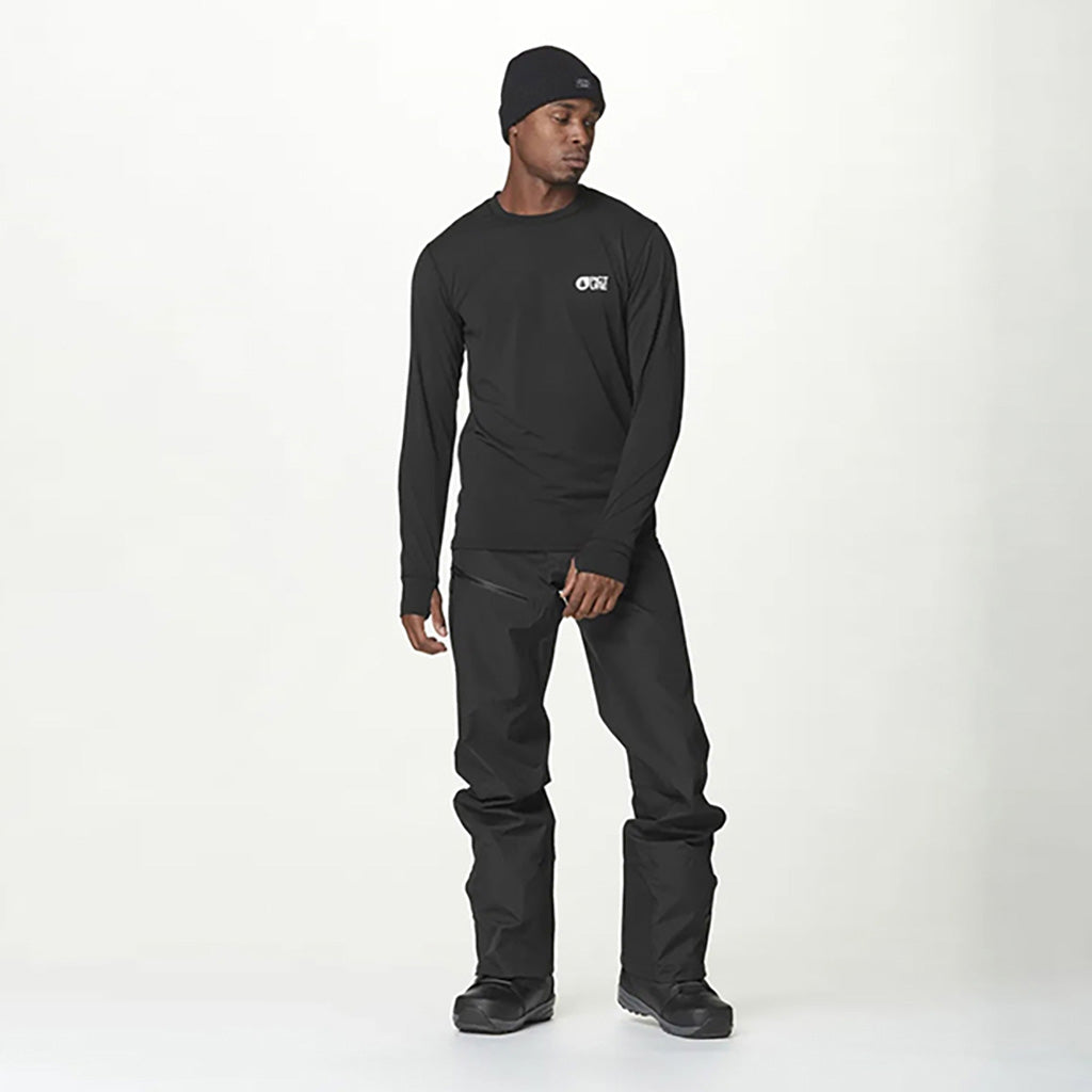 Eron 3L Skibukser i farven sort set forfra