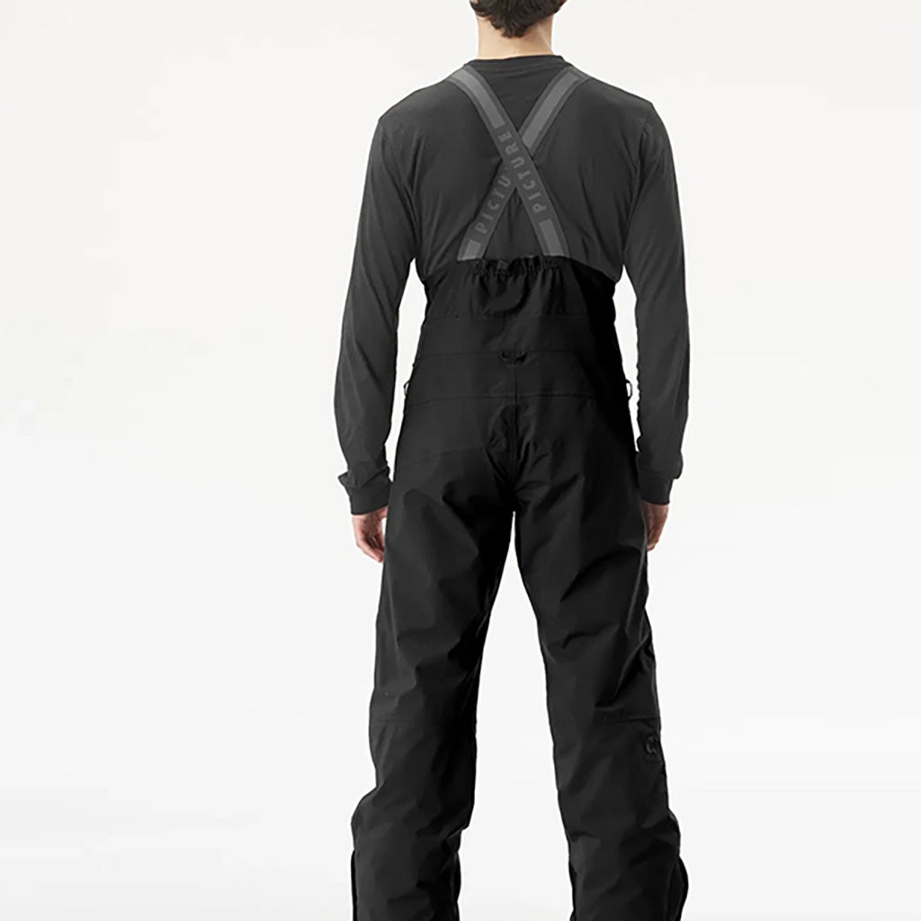 Avening Bib Skibukser i farven sort set bagfra