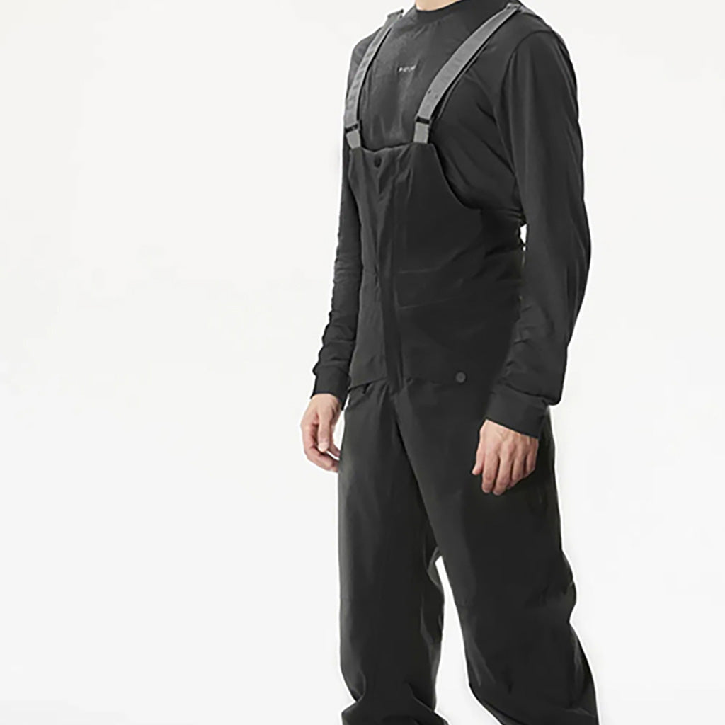 Avening Bib Skibukser i farven sort set fra venstre side