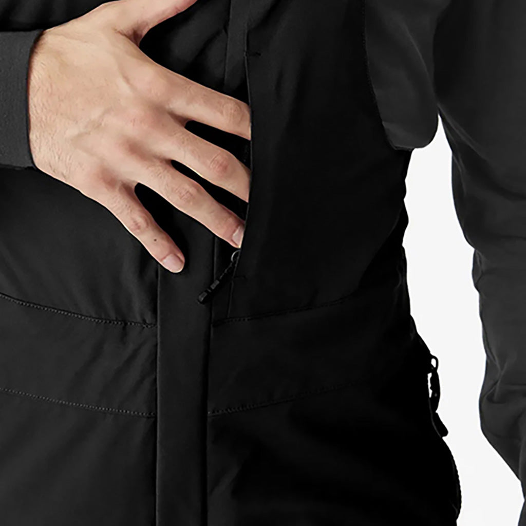 Avening Bib Skibukser i farven sort nærbillede