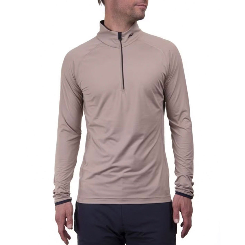 Feel Half-Zip Midlayer i farven Almond