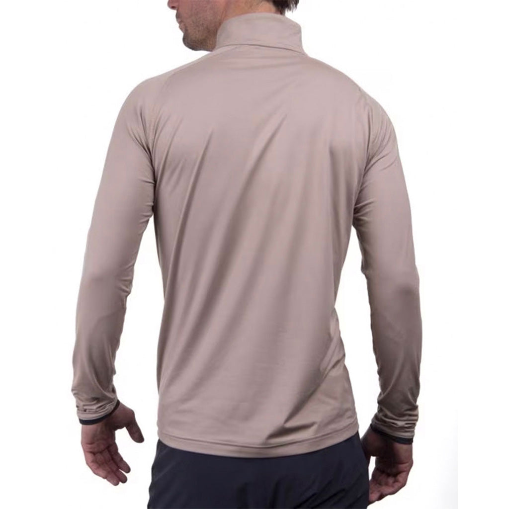 Feel Half-Zip Midlayer i farven Almond set bagfra