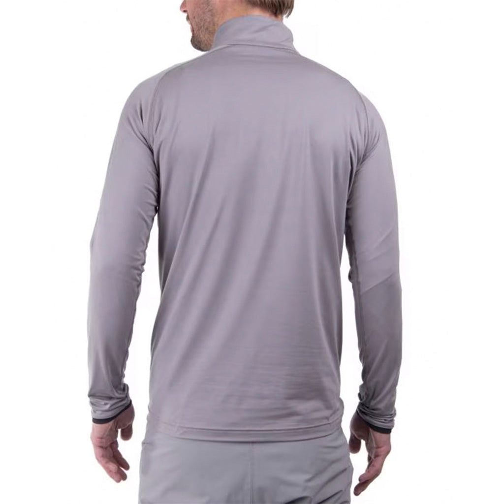 Feel Half-Zip Midlayer i farven Pewter set bagfra