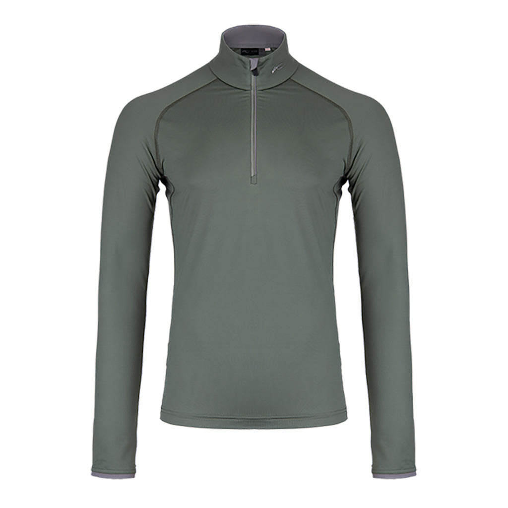 Feel Half-Zip Midlayer i farven grøn Smoke/Pewter