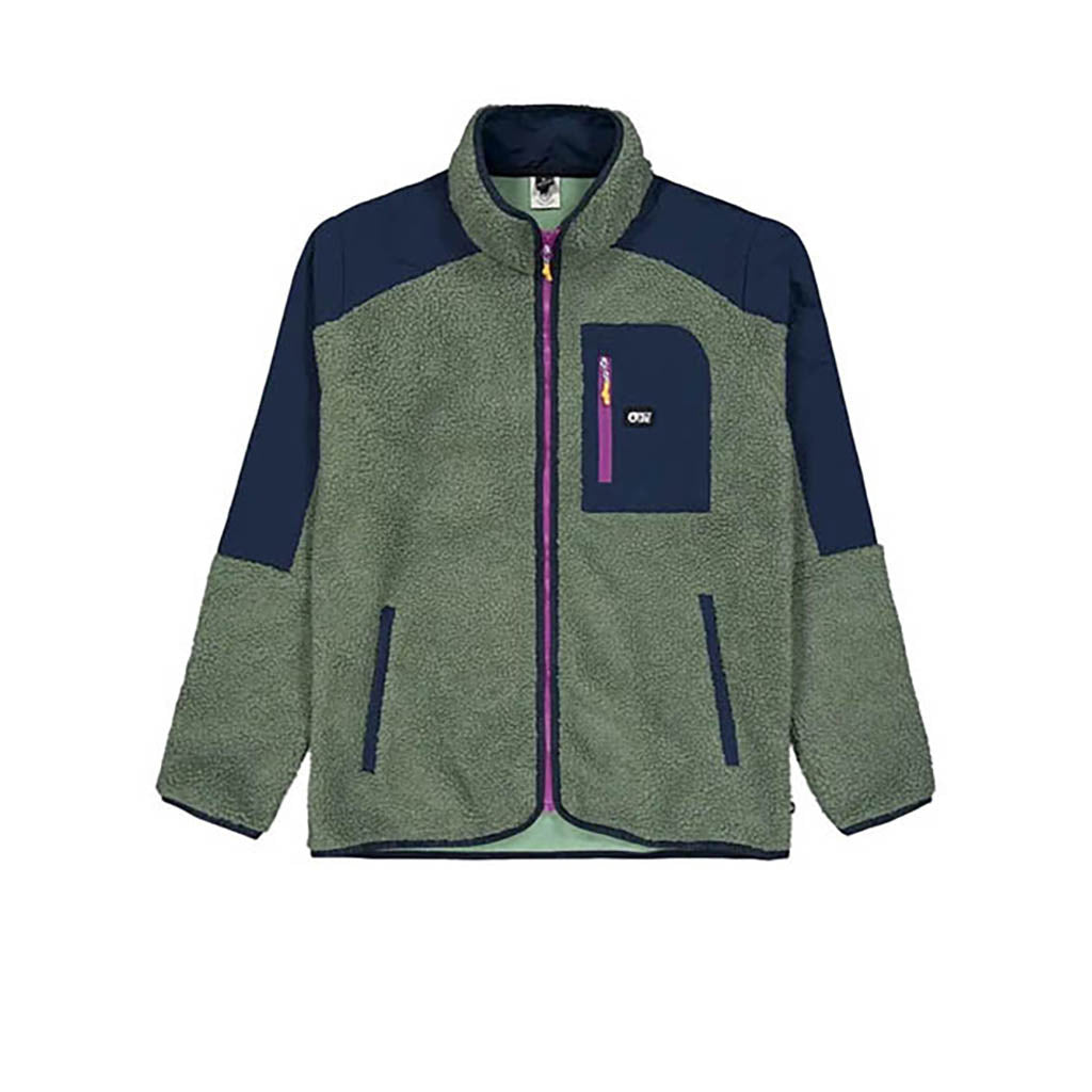 Quilchena Zip Fleece Midlayer i farven grøn Spray Dark blå