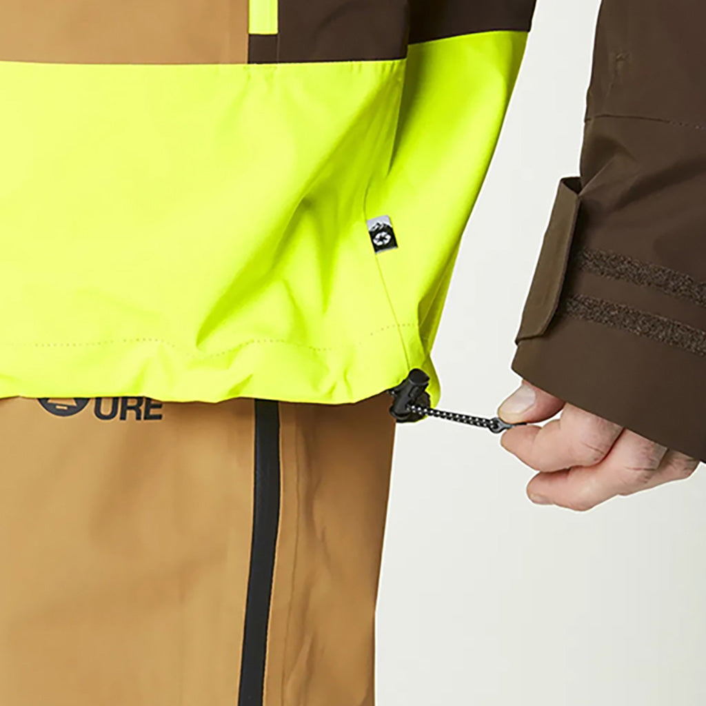 En Skijakke, Broader 3L i farven sort Chocolate nærbillede