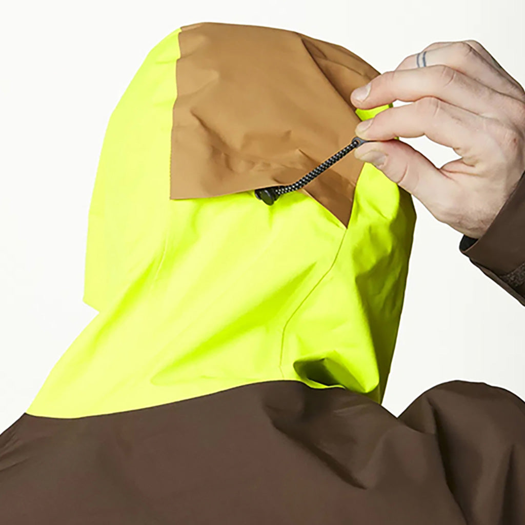 En Skijakke, Broader 3L i farven sort Chocolate nærbillede