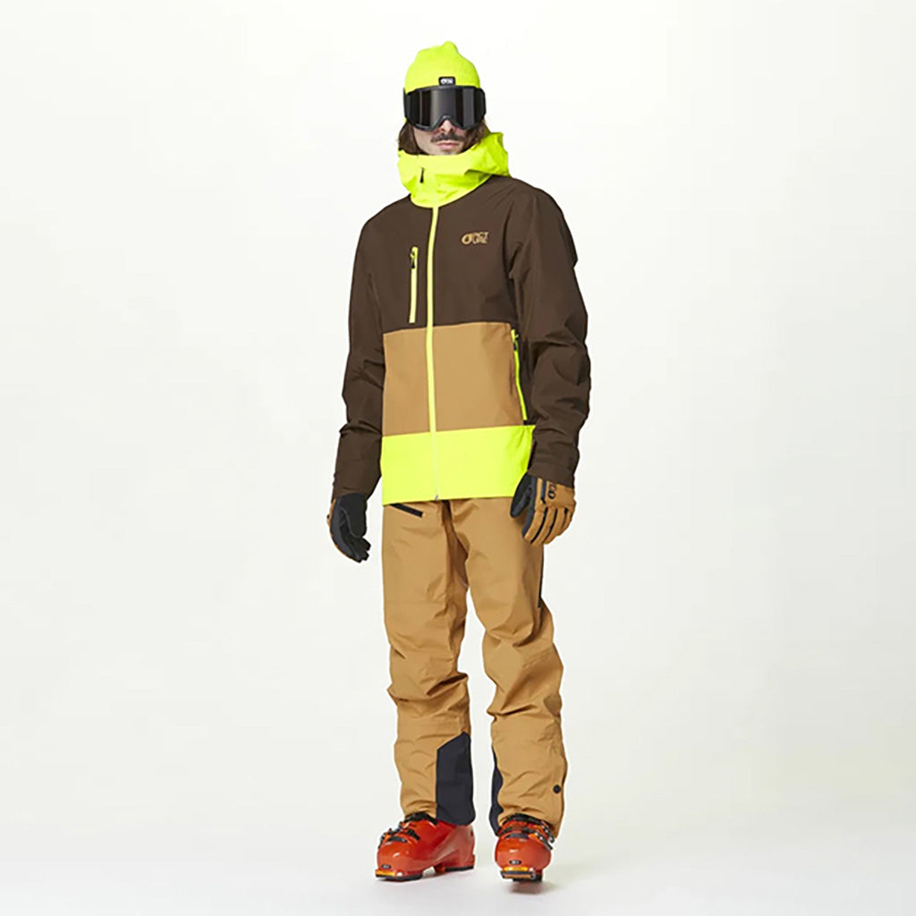 En Skijakke, Broader 3L i farven sort Chocolate set forfra