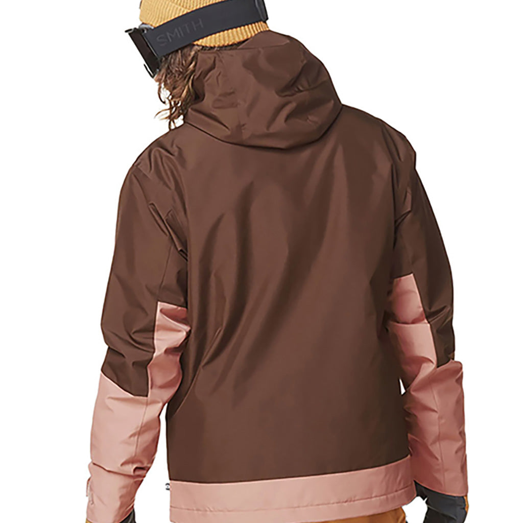 En Skijakke, Object i farven Chicory Cedar brun set bagfra