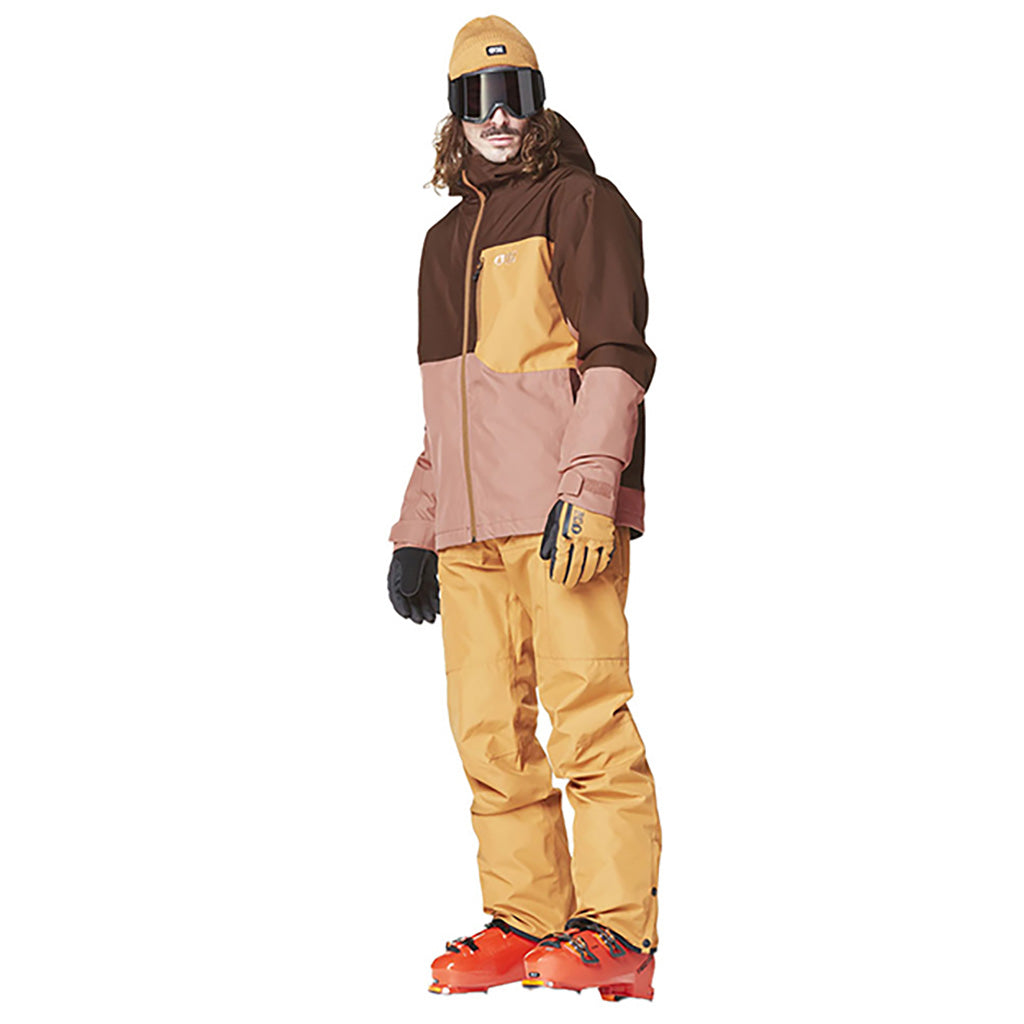 En Skijakke, Object i farven Chicory Cedar brun set forfra på afstand