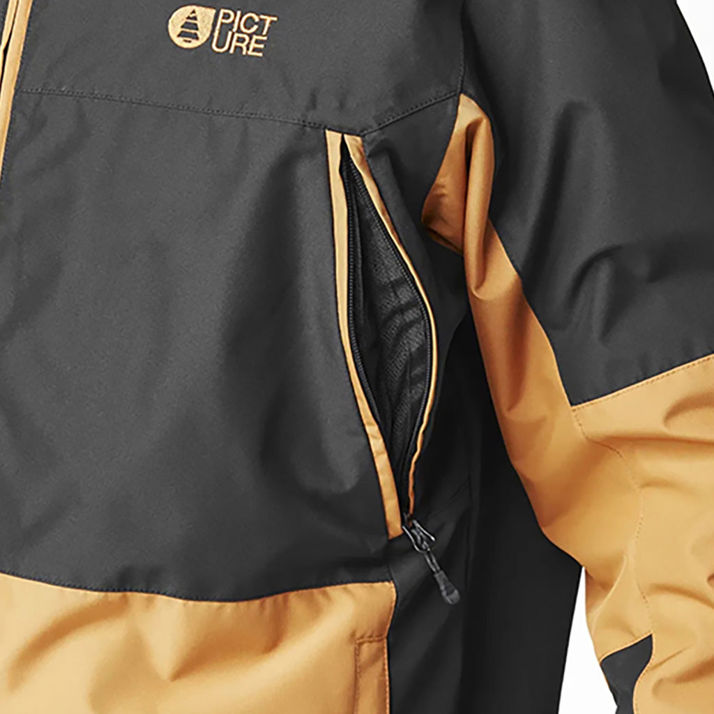 En Skijakke, Jomoh i farven sort brun Sugar detalje