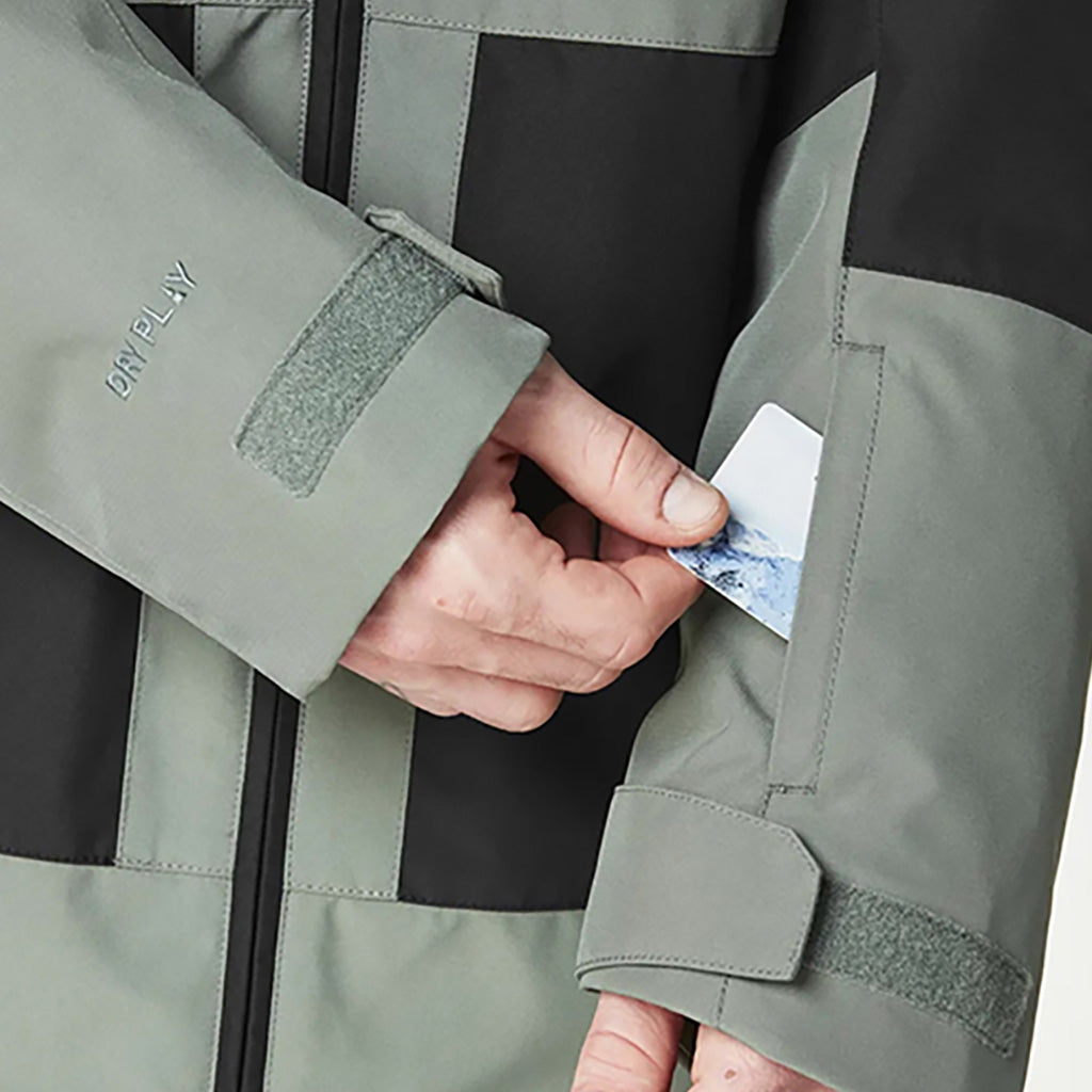 En Skijakke, Jomoh i farven Laurel Wreath sort detalje