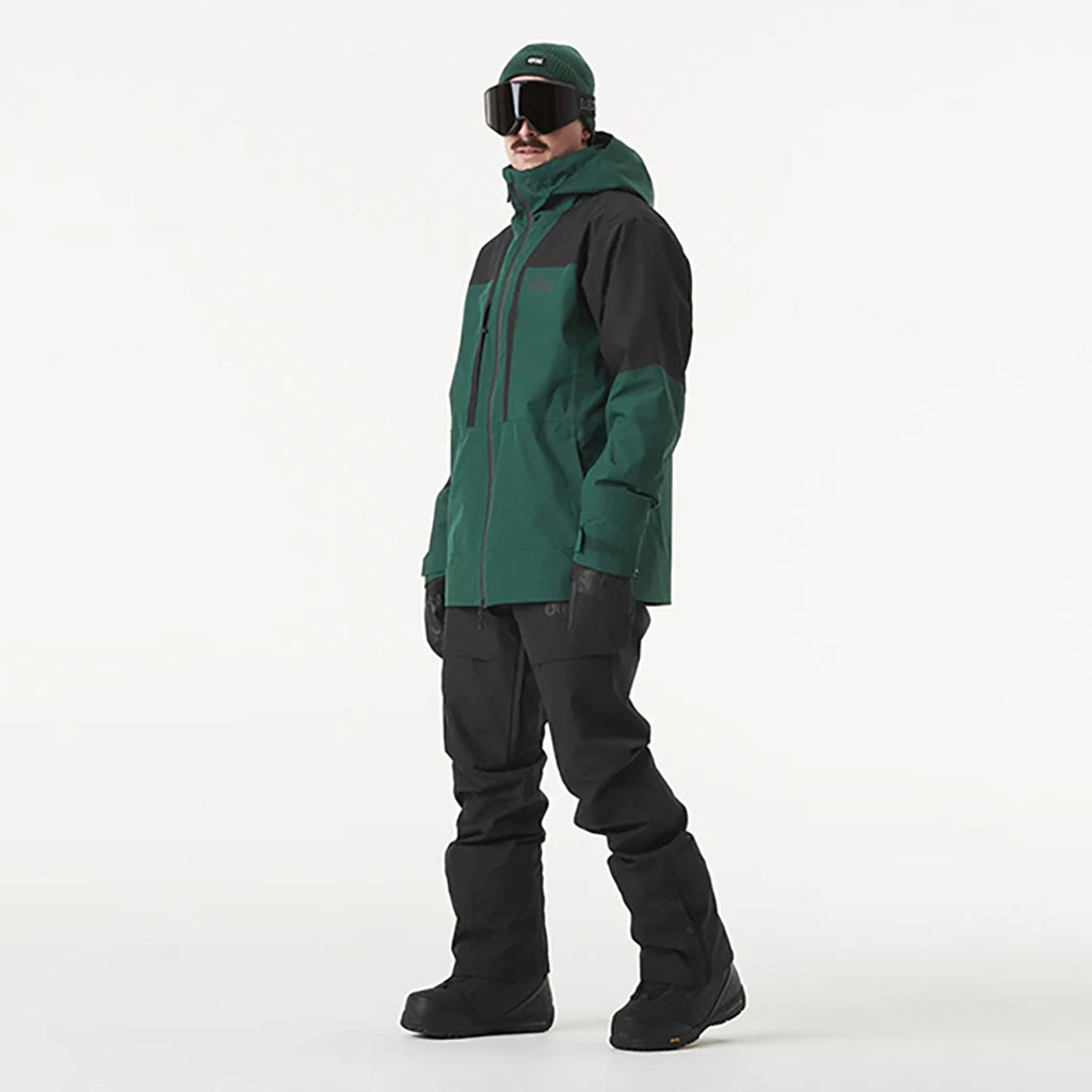 En Skijakke, Track i farven sort Ponderosa Pine set fra en skrå vinkel