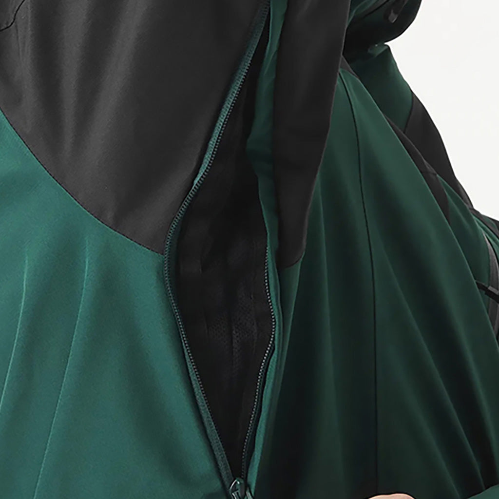 En Skijakke, Track i farven sort Ponderosa Pine detalje af lynlås