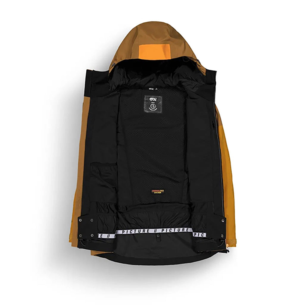 En Skijakke, Naikoon i farven Chocolate Carrot Honey set indefra