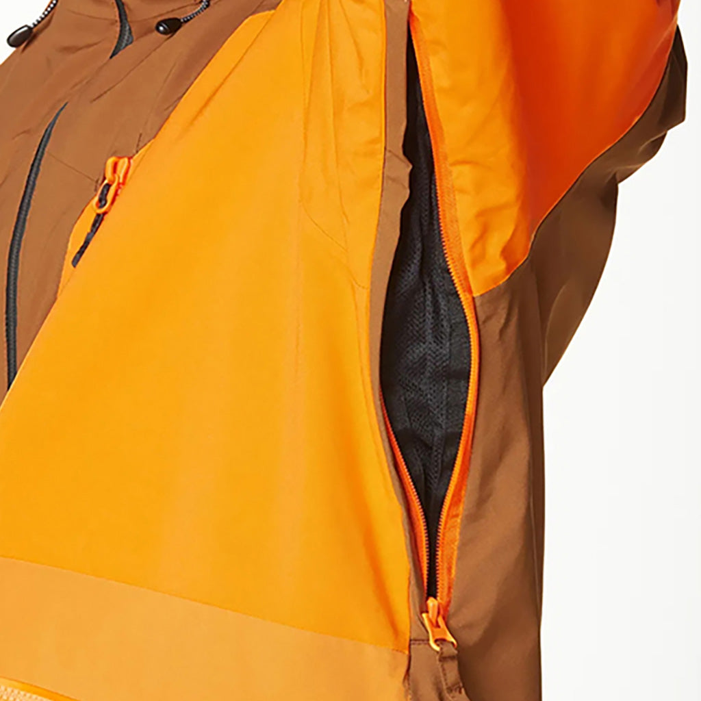 En Skijakke, Naikoon i farven Chocolate Carrot Honey detalje